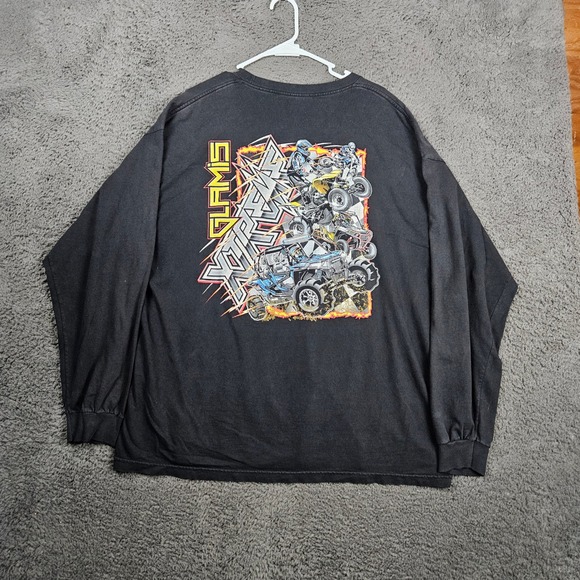 Glamis Xtreme Speed Shop Long Sleeve T Shirt Mens XXL Black Graphic Tee - Picture 8 of 9